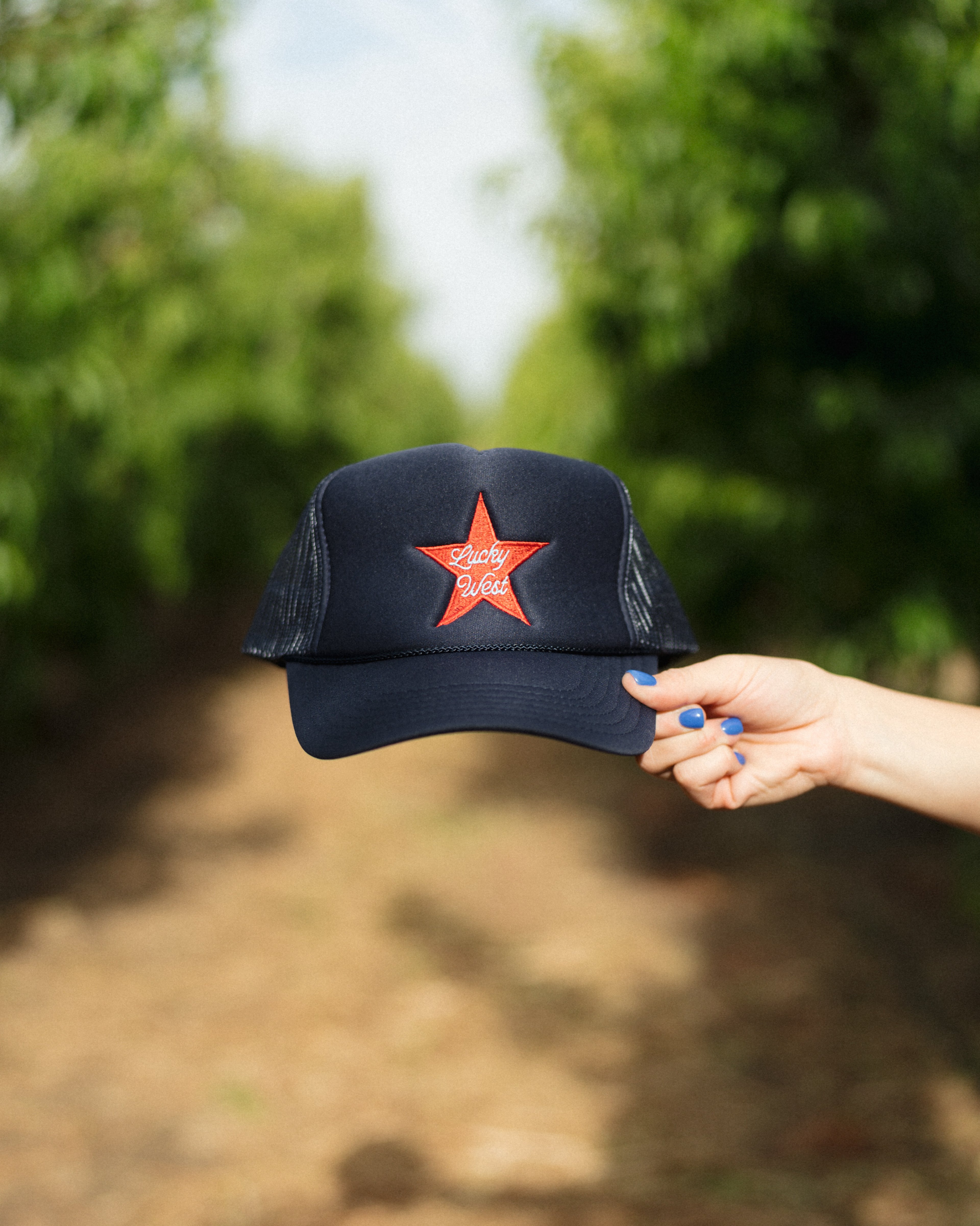 Navy Trucker Hat