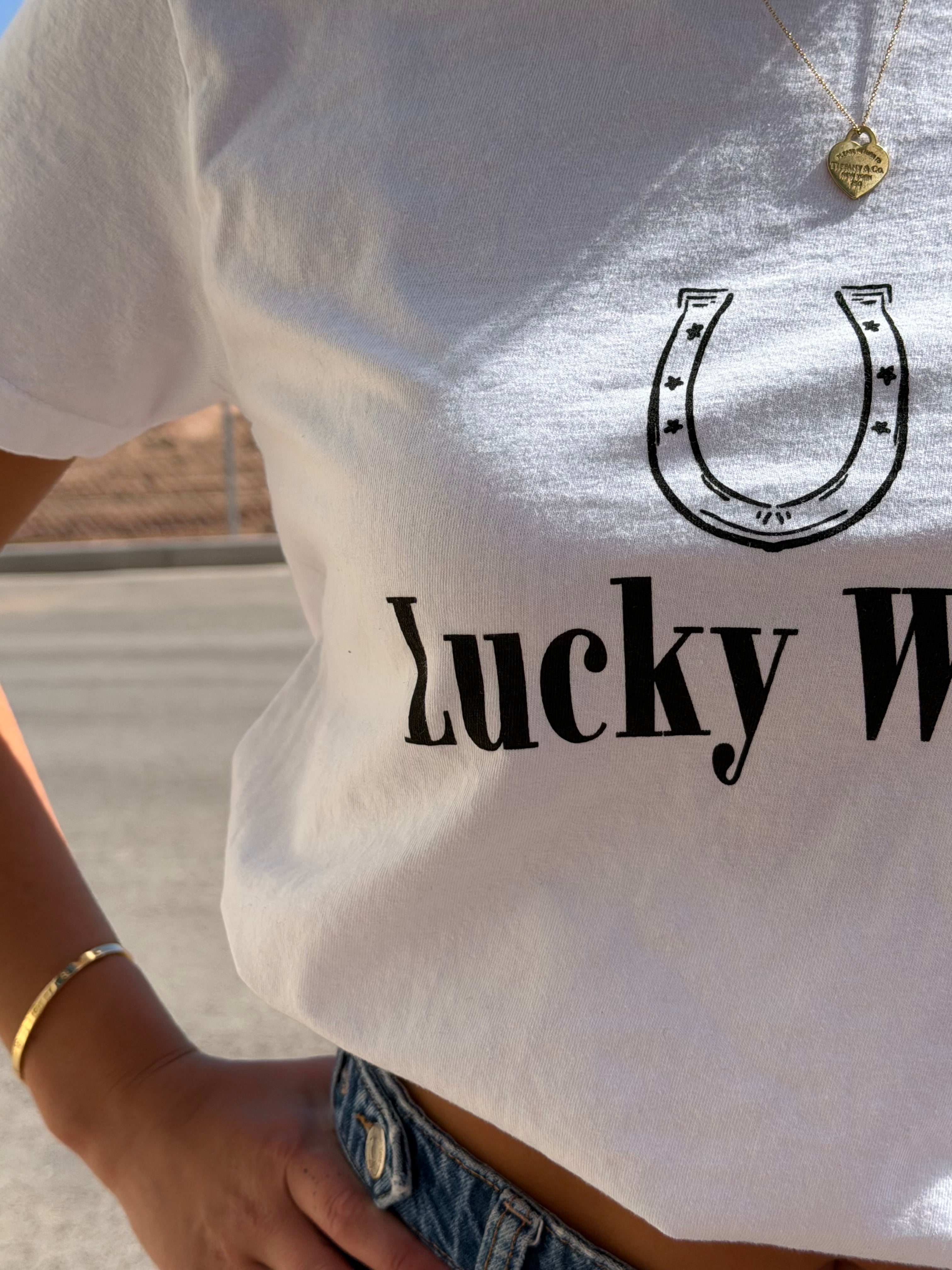 White Lucky Tee